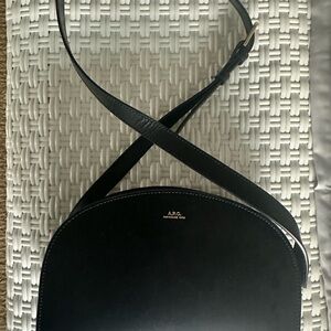 A.P.C. Barrel Black Crossbody Bag